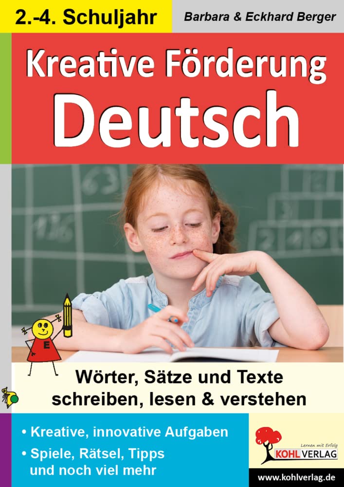Kreative Förderung Deutsch Wörter Sätze Texte Grundschule Förderschule Klasse 2 3 4 Förderbedarf | Grammatik Nomen Verben Adjektive Satzarten ... und Texte schreiben, lesen und verstehen Professional & Reference Books