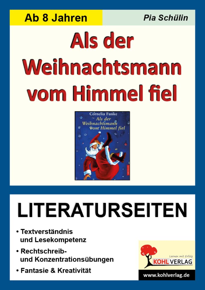 Als der Weihnachtsmann vom Himmel fiel - Literaturseiten: Begleitmaterial mit Arbeitsblättern zur Lektüre Professional & Reference Books