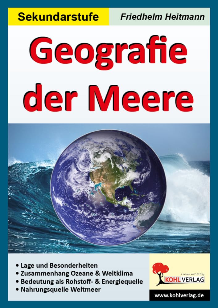 Geografie der Meere: 75 Kopiervorlagen, mit Lösungen Learning & Reference