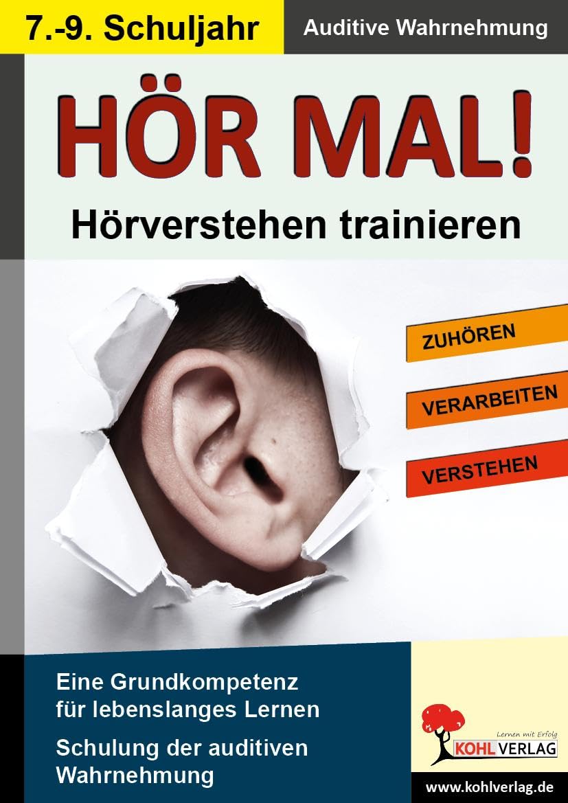 Hör mal! / Klasse 7-9: Hörverstehen trainieren im 7.-9. Schuljahr: Hör- und Wahrnehmungsübungen - mit Online Code Professional & Reference Books