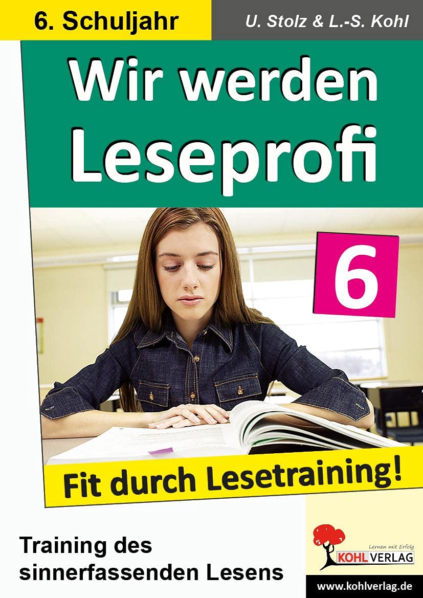 Wir werden Leseprofi - Fit durch Lesetraining! 6. Schuljahr Professional & Reference Books