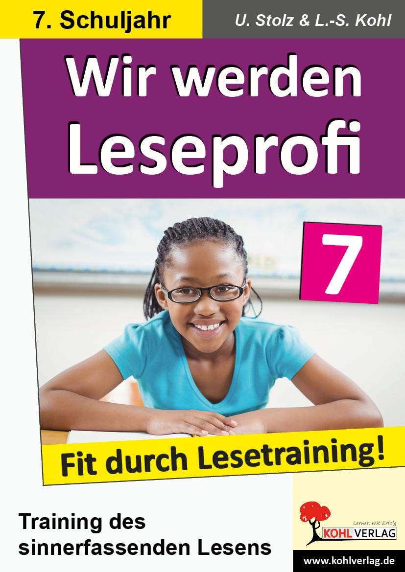 Wir werden Leseprofi - Fit durch Lesetraining! 7. Schuljahr Professional & Reference Books