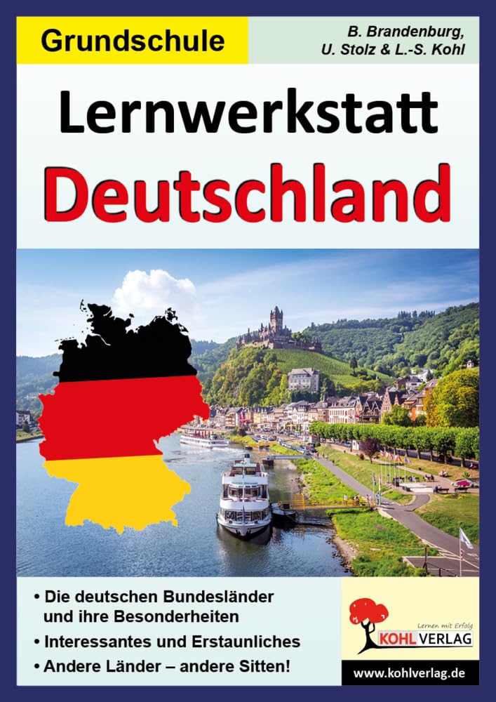 Lernwerkstatt Deutschland: Grundschule: Arbeitsblätter zu allen Bundesländern Deutschlands Learning & Reference