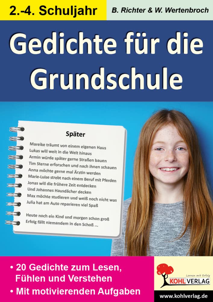 Lernwerkstatt Gedichte für die Grundschule: 20 Gedichte zum Lesen, Fühlen und Verstehen. Motivierende Aufgaben. Einzel- und Partnerarbeit. Mit Lösungen. Kopiervorlagen Professional & Reference Books