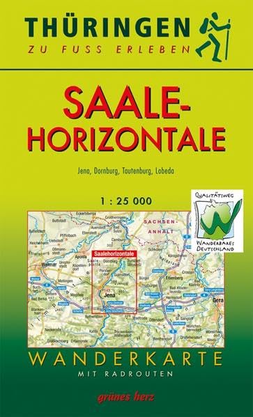 Wanderkarte Saalehorizontale: Jena, Dornburg, Tautenburg, LobedaMaßstab 1:25.000 (Thüringen zu Fuß erleben: Wanderkarten, 1:30.000) Leisure, Home & Garden