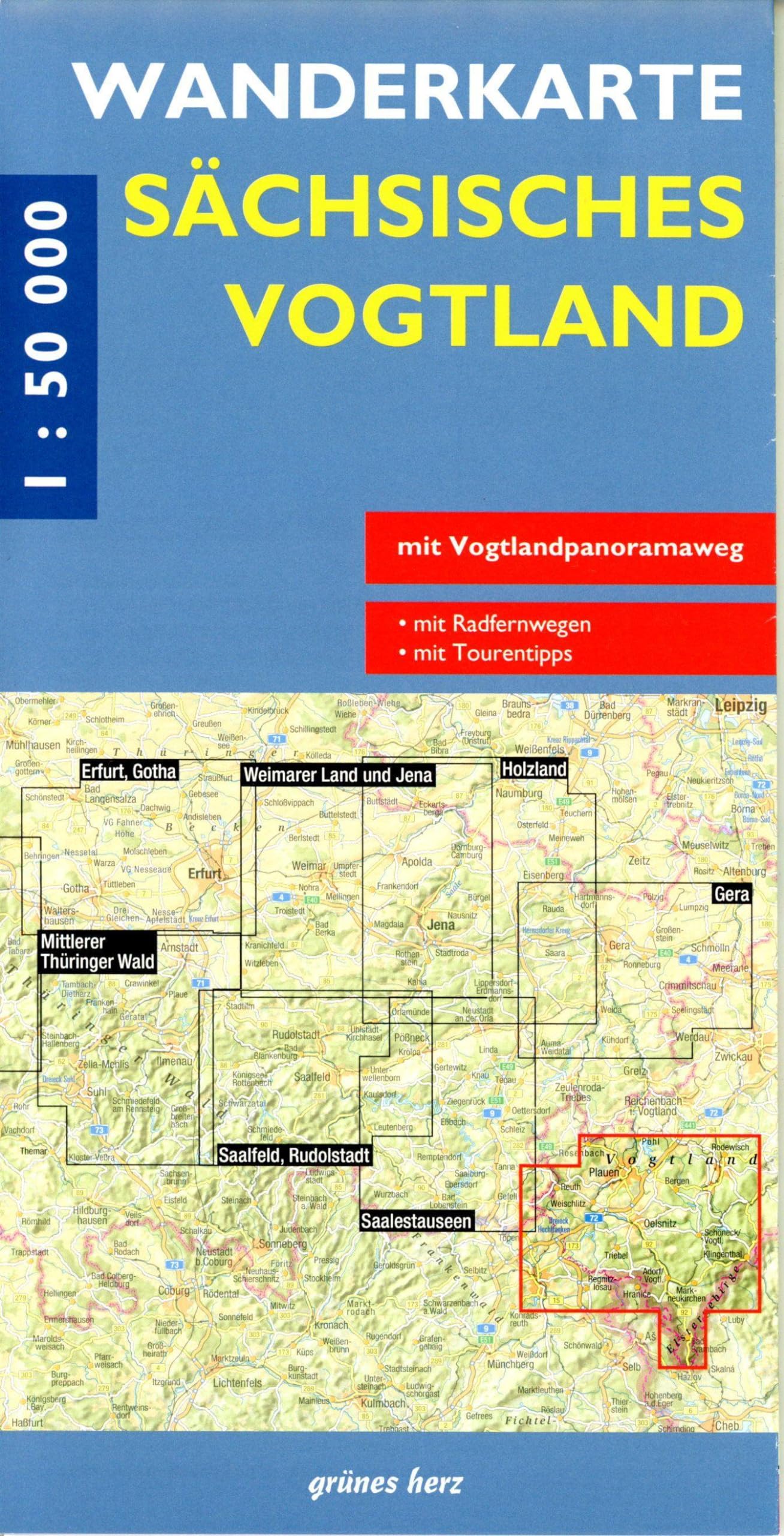 Wanderkarte Sächsisches Vogtland 1:50.000 Leisure, Home & Garden