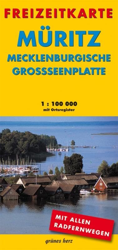 Freizeitkarte Müritz - Mecklenburgische Großseenplatte: Mit Ortsregister. Maßstab 1:100.000.: Mit Ortsregister. Mit allen Radfernwegen (Freizeitkarten: Mit Ortsregister. 1:100.000) Leisure, Home & Garden