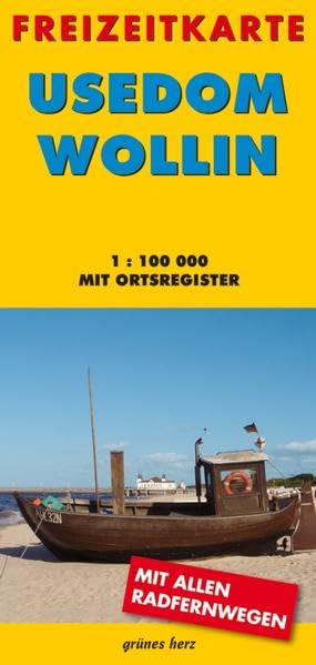 Usedom - Wollin 1 : 100 000 Freizeitkarte Leisure, Home & Garden