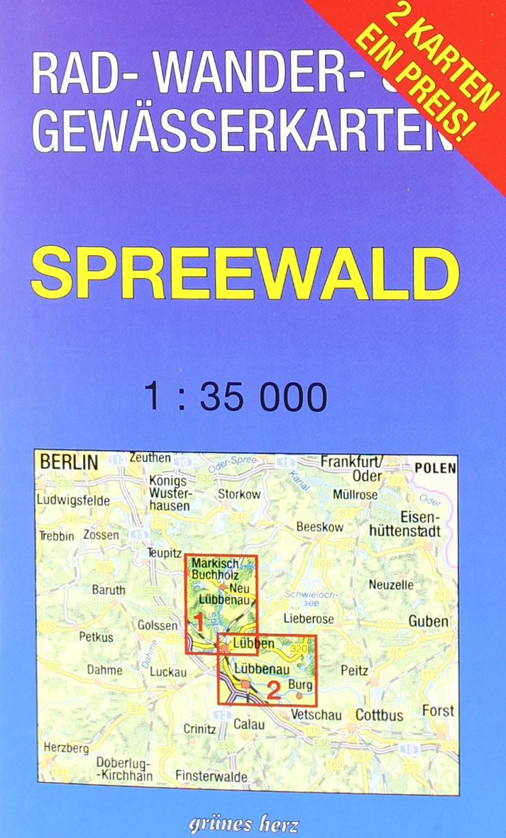 Rad-, Wander- und Gewässerkarten-Set: Spreewald: Mit den Karten: "Oberspreewald" und "Unterspreewald". Maßstab 1:35.000. (Rad-, Wander- und Gewässerkarten Berlin/Brandenburg / Maßstab 1:35.000) Leisure, Home & Garden