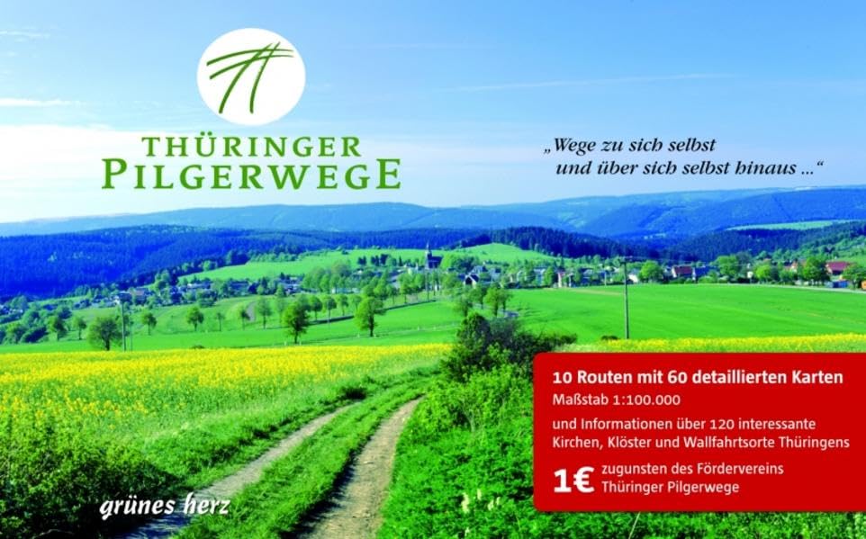 Thüringer Pilgerwege: 10 Routen. Maßstab 1:100.000. Leisure, Home & Garden