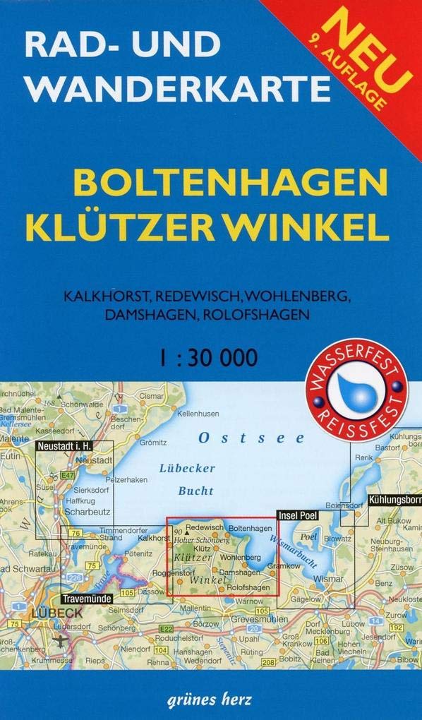 Boltenhagen, Klützer Winkel 1 : 30 000 Rad- und Wanderkarte Leisure, Home & Garden Books