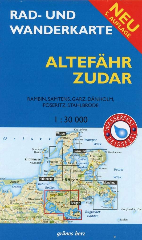 Altefähr - Zudar 1 : 30 000 Rad- und Wanderkarte book