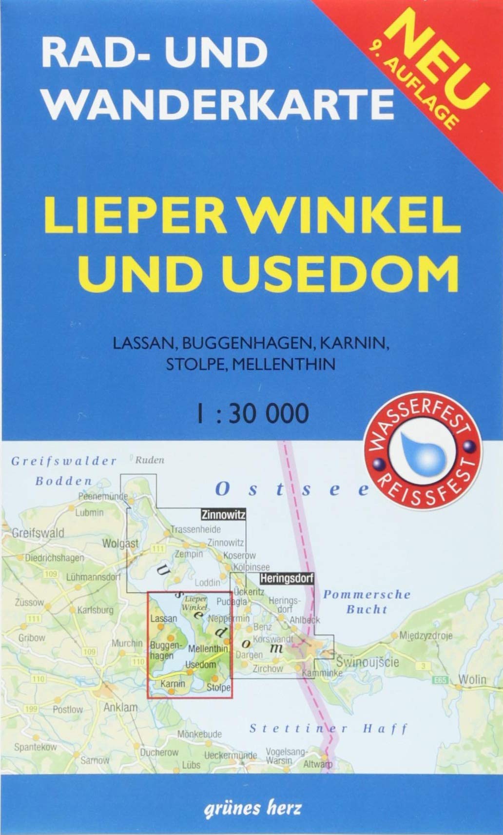 Lieper Winkel und Usedom 1 : 30 000 Rad- und Wanderkarte book