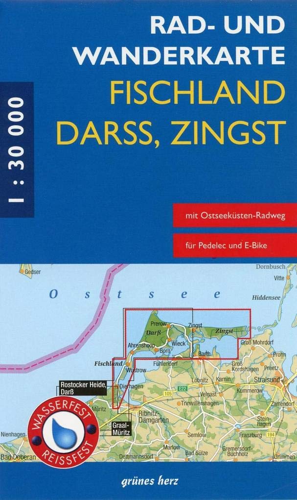 Fischland / Darß / Zingst 1 : 30 000 Rad- und Wanderkarte Leisure, Home & Garden Books