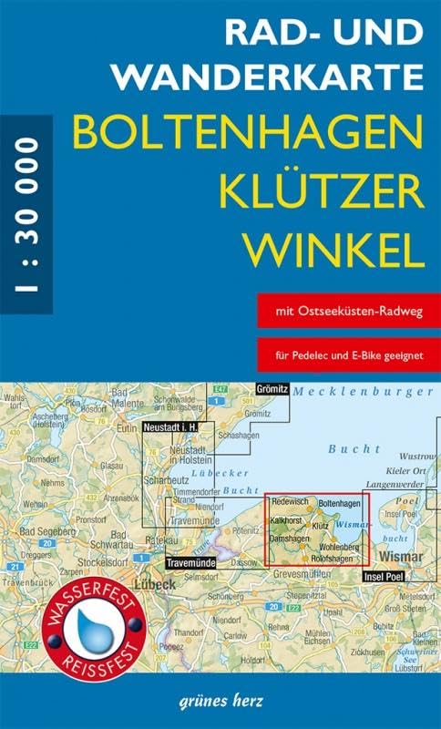 Rad- und Wanderkarte Boltenhagen, Klützer Winkel 1:30 000 Leisure, Home & Garden