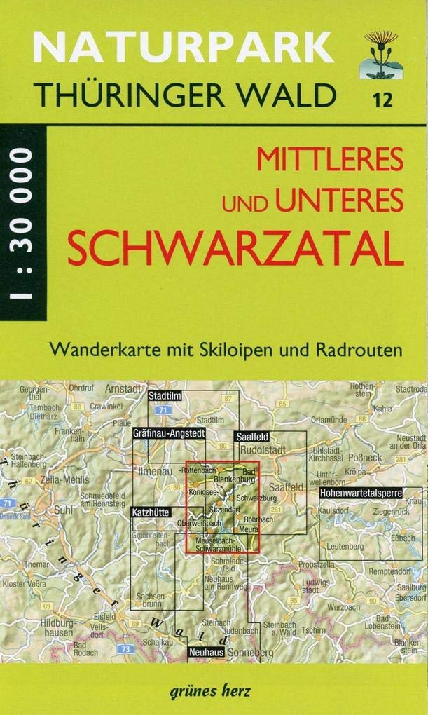 Wanderkarte Mittleres und unteres Schwarzatal 1:30.000 Leisure, Home & Garden