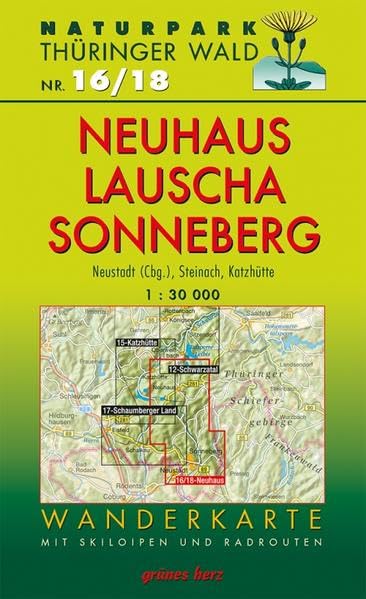 Wanderkarte 16/18 Neuhaus-Lauscha-Sonneberg 1 : 30 000 book