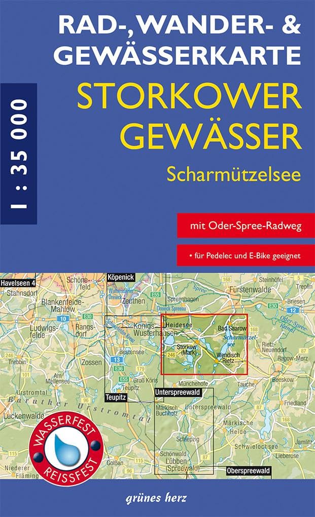Rad-, Wander- & Gewässerkarte Storkower Gewässer, Scharmützelsee book