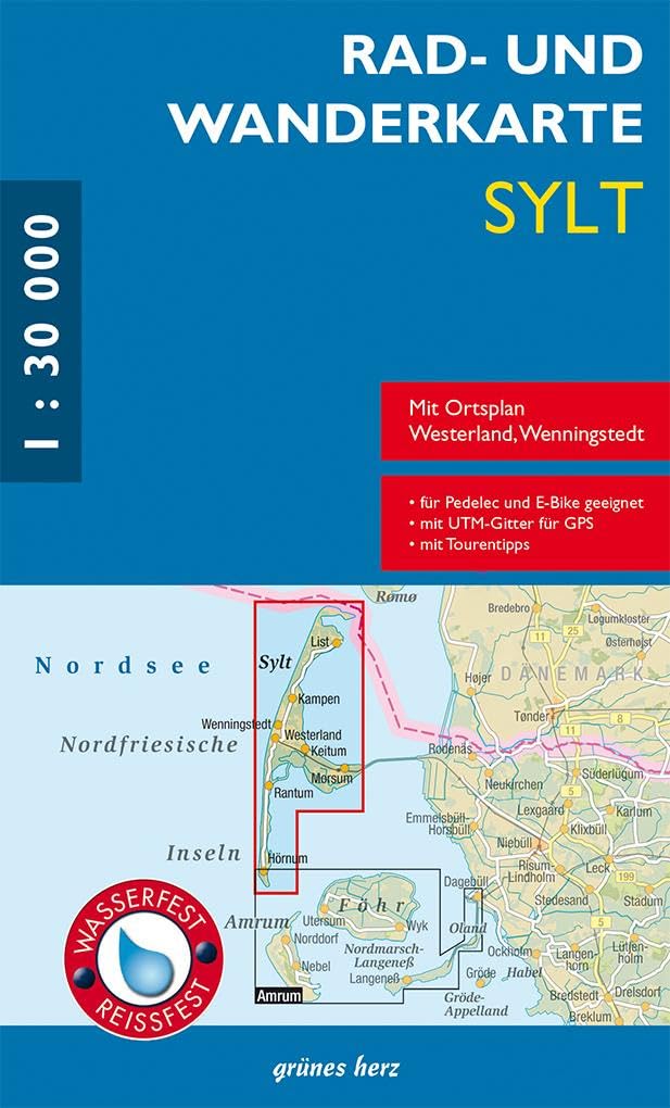 Rad- und Wanderkarte Sylt Leisure, Home & Garden Books