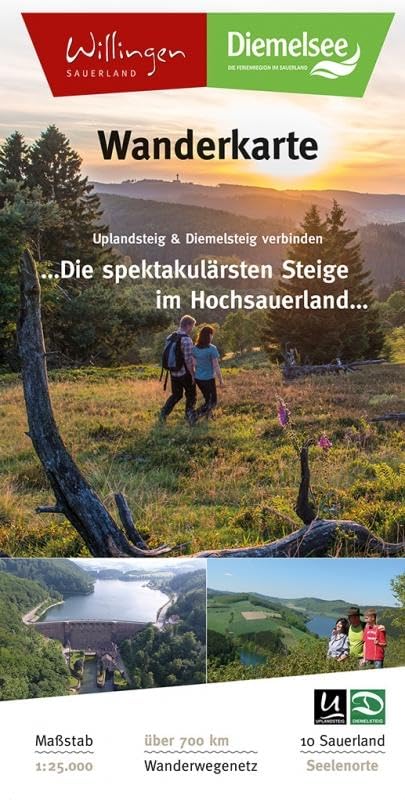 Wanderkarte Willingen / Wanderkarte Naturjuwel Diemelsee: Die spektakulärsten Steige im Hochsauerland Leisure, Home & Garden