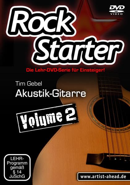 Rockstarter Vol. 2 - Akustikgitarre: Die Lehr-DVD-Serie für Einsteiger! Gitarrenschule. Unterricht für Anfänger. Training. School Of Rock. Einfach Gitarre lernen Box sets