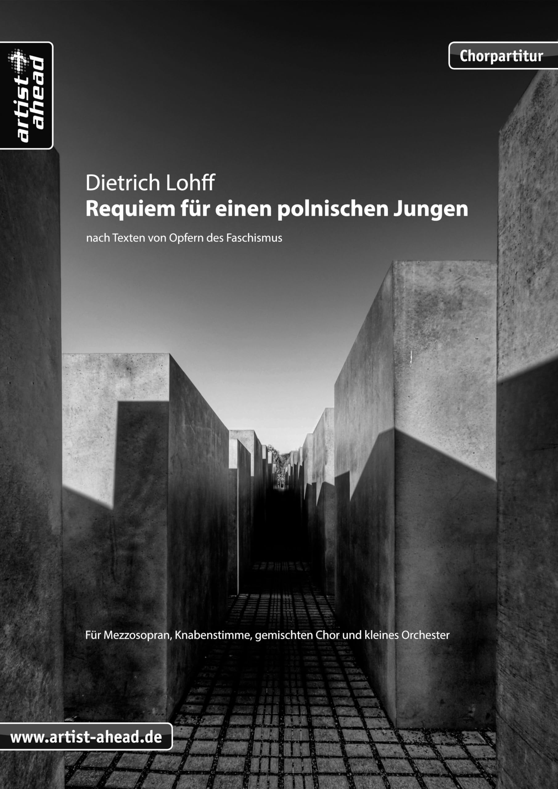 Requiem für einen polnischen Jungen - Chorpartitur: Für Mezzosopran, Knabenstimme, gemischten Chor und kleines Orchester. Musiknoten. Sopran. Alt. Tenor. Bass. Gesang. Stimmen. Sheet Music