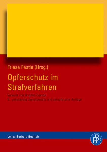 Opferschutz im Strafverfahren: Vorw. v. Brigitte Zypries Law