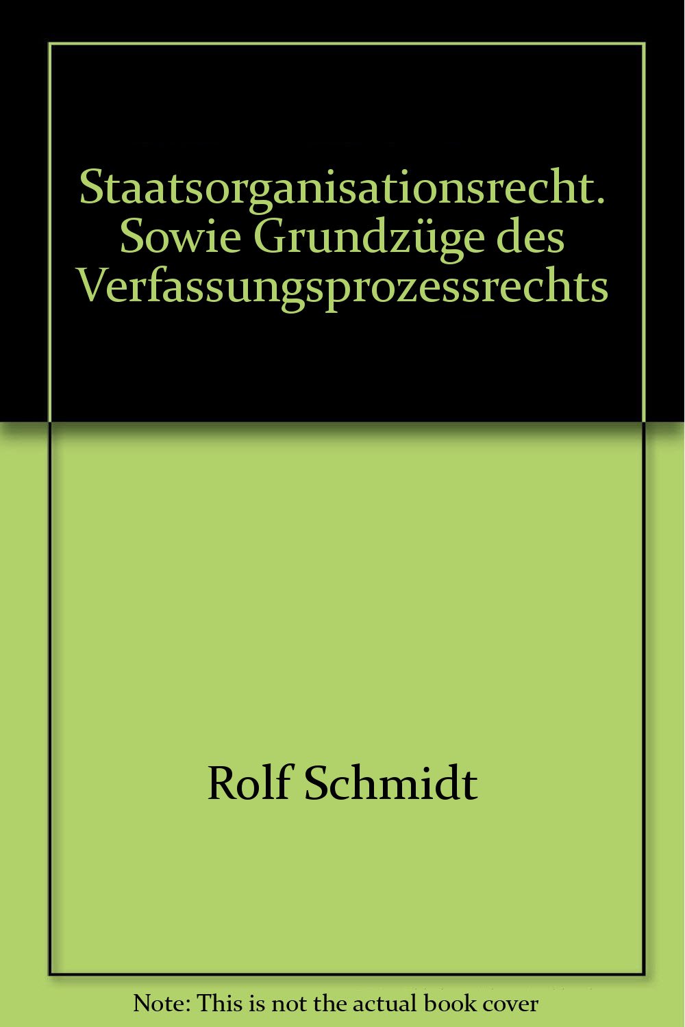 Staatsorganisationsrecht: Sowie Grundzüge des Verfassungsprozessrechts Law