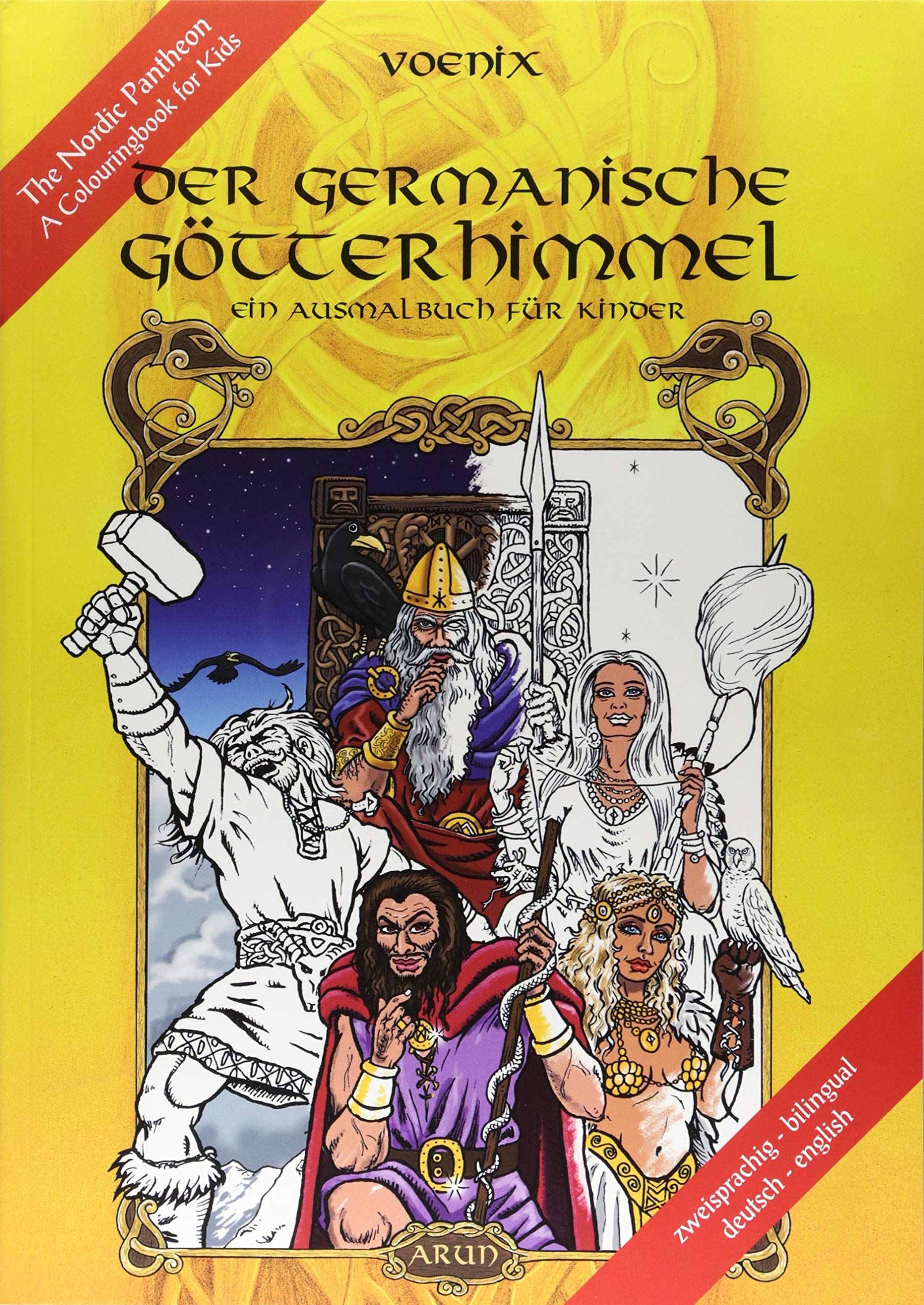 Der germanische Götterhimmel - Ein Malbuch für Kinder: The Nordic Pantheon - A Colouringbook for Kids Religion & Esotericism