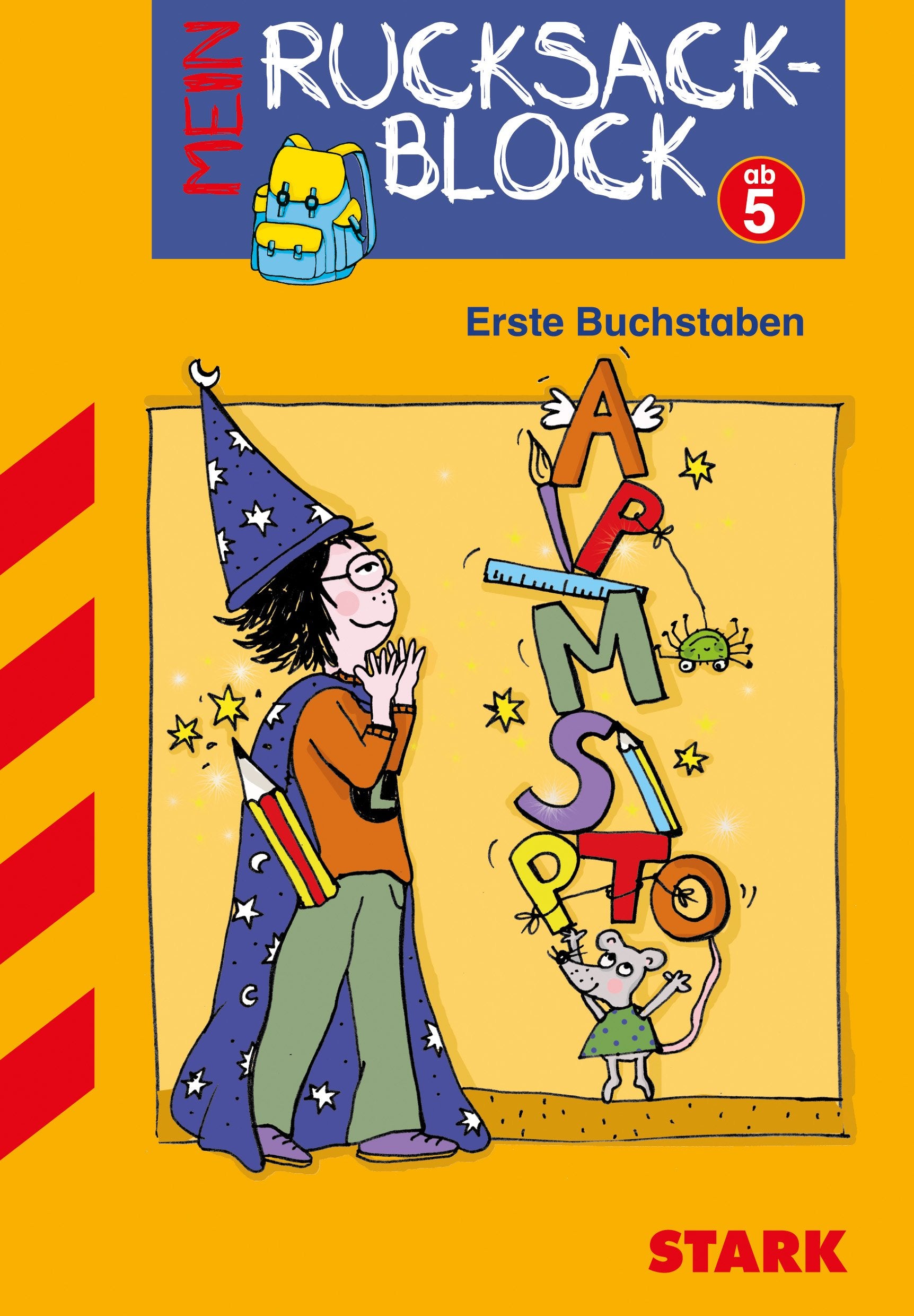 STARK Rucksackblock Vorschule - Erste Buchstaben (Motiv Zauberer): Mit Daumenkino. Vorschule Study Guides