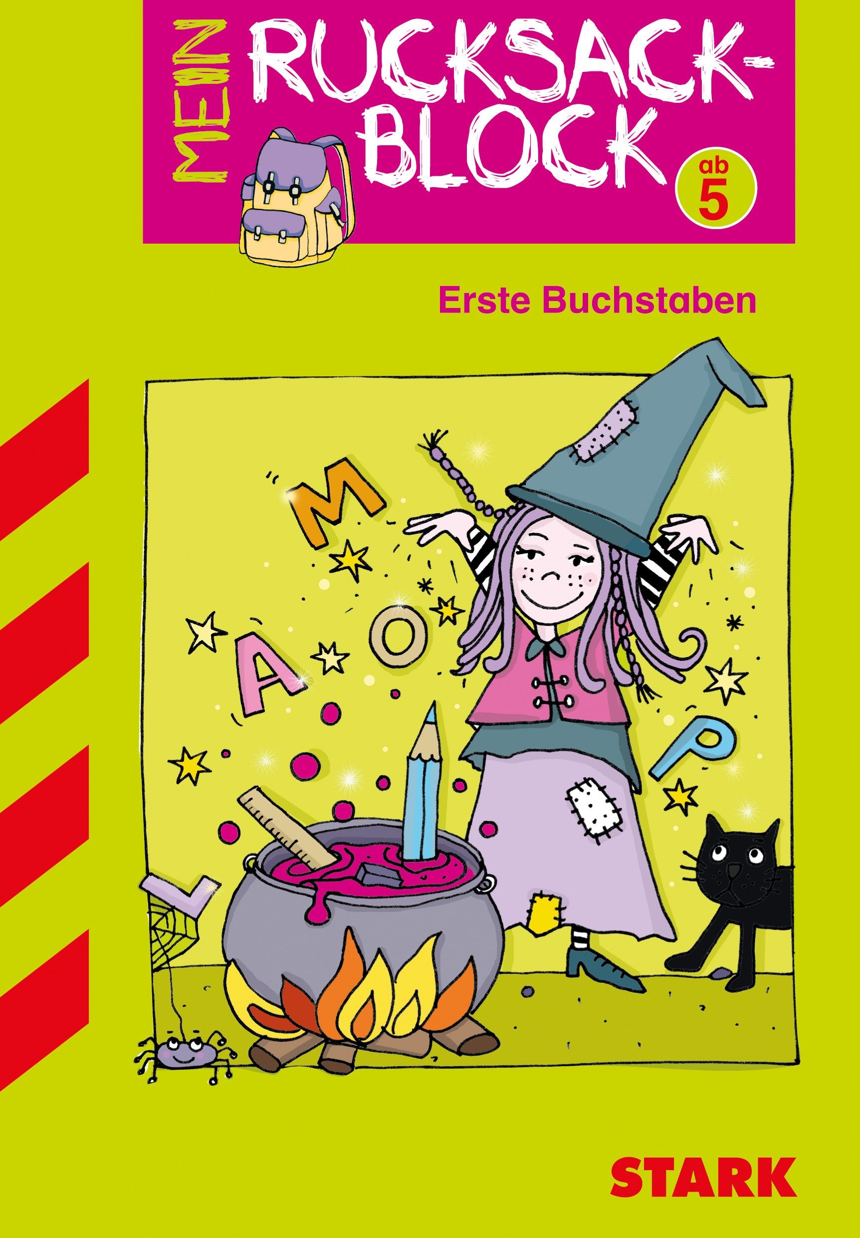 Rucksackblock Vorschule / Hexe: Erste Buchstaben Study Guides