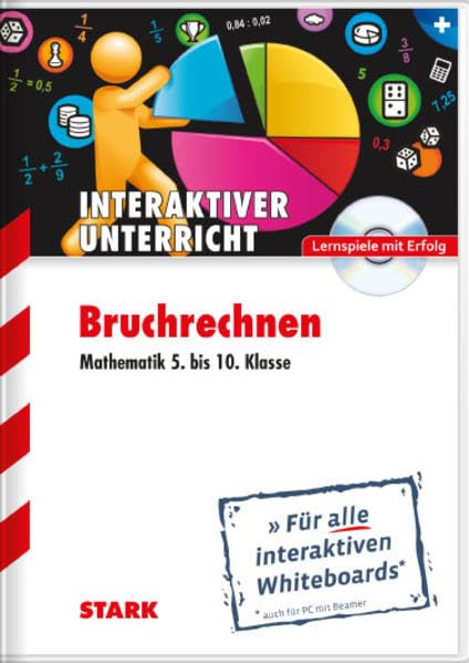 Whiteboard-Anwendung Bruchrechnen Mathematik 5.-10. Klasse CD-ROM Learning & Reference