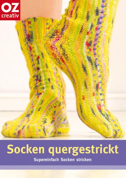 Socken quergestrickt: Supereinfach Socken stricken Hobbies & Crafts