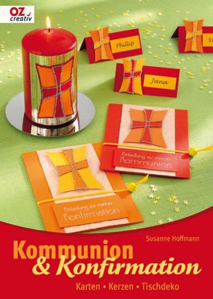 Kommunion & Konfirmation: Karten - Kerzen- Tischdeko Hobbies & Crafts