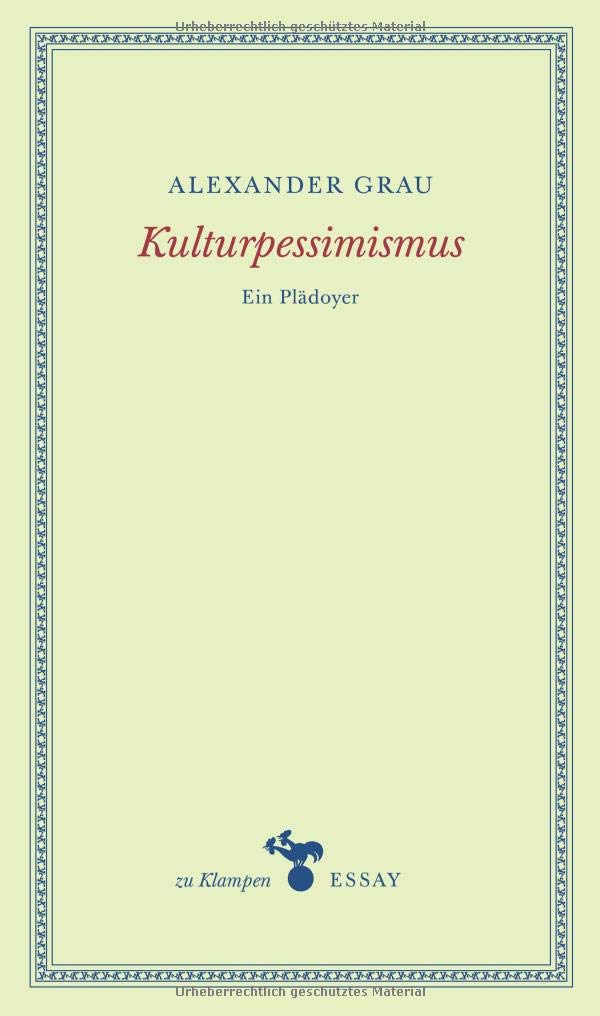 Kulturpessimismus Social Sciences Books