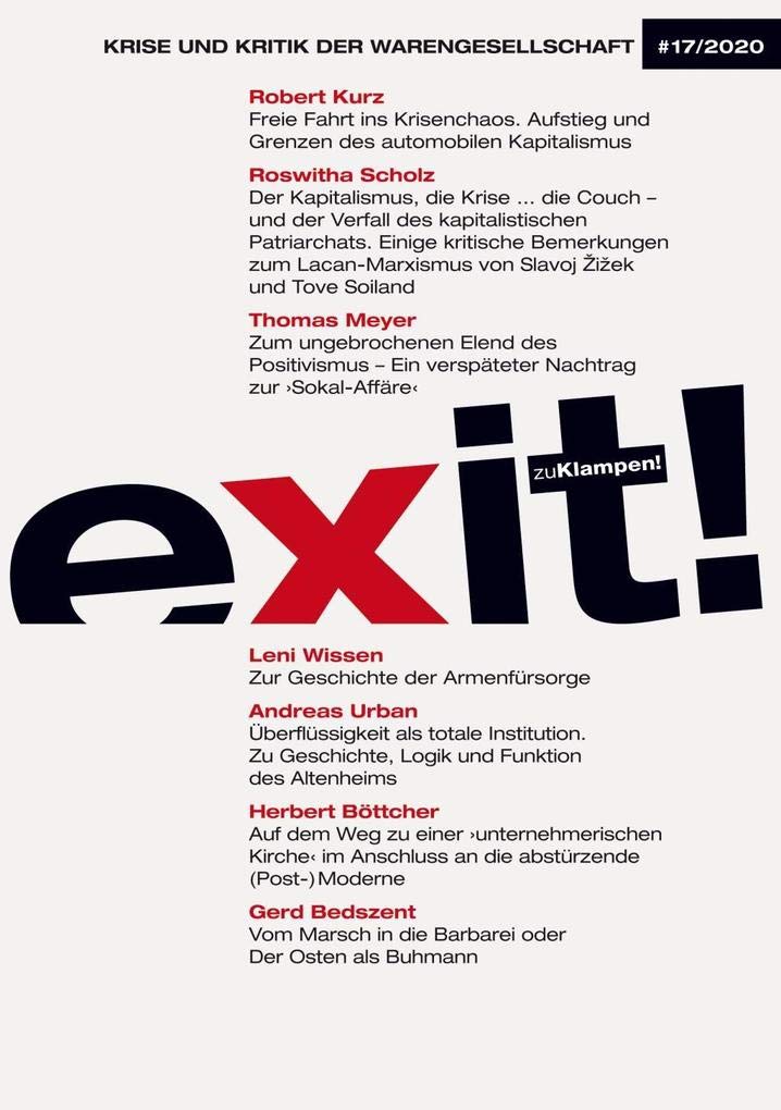 exit! Krise und Kritik der Warengesellschaft, Heft 17 Philosophy