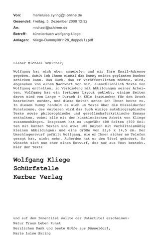 Wolfgang Kliege: Schürfstelle Film, Art & Culture