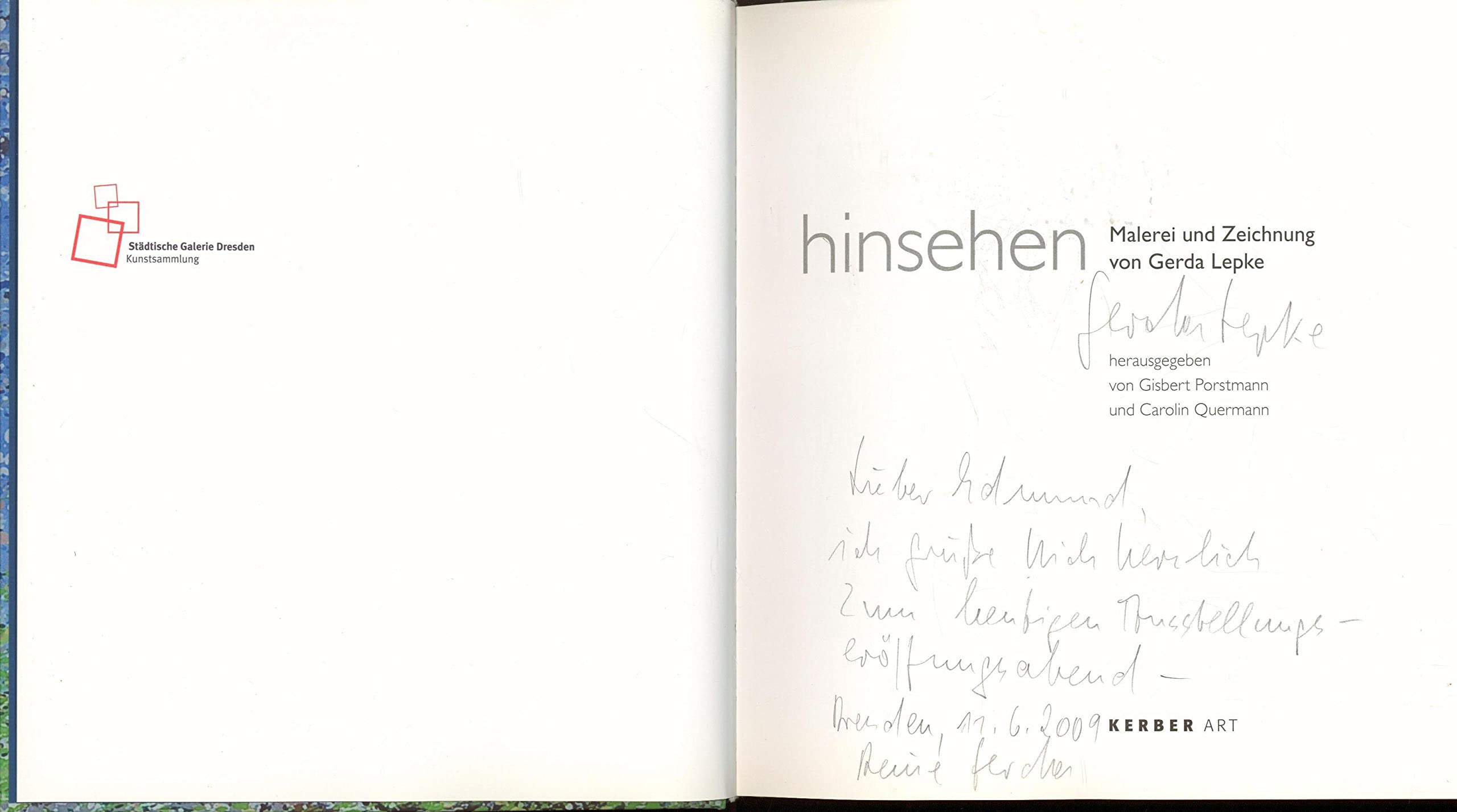 hinsehen: Malerei und Zeichnung von Gerda Lepke Film, Art & Culture