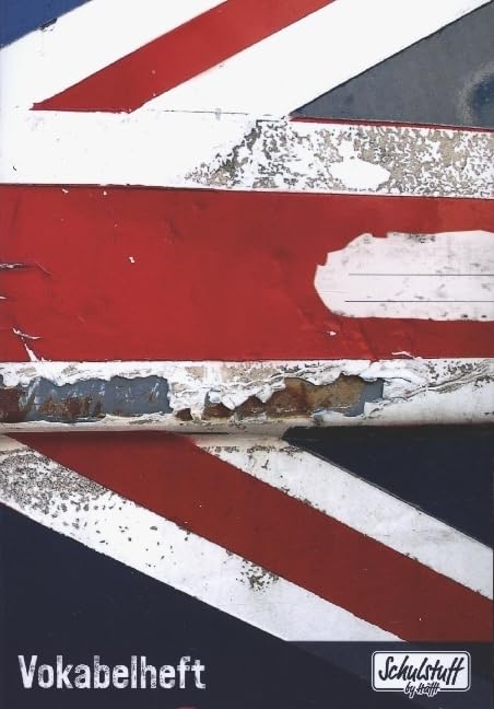 Schulstuff Vokabelheft A5, Motiv Union Jack: Vokabelheft Englisch mit farblich getrennten Zeilen. Zusatz sortenrein Foreign Languages ​​& Dictionaries