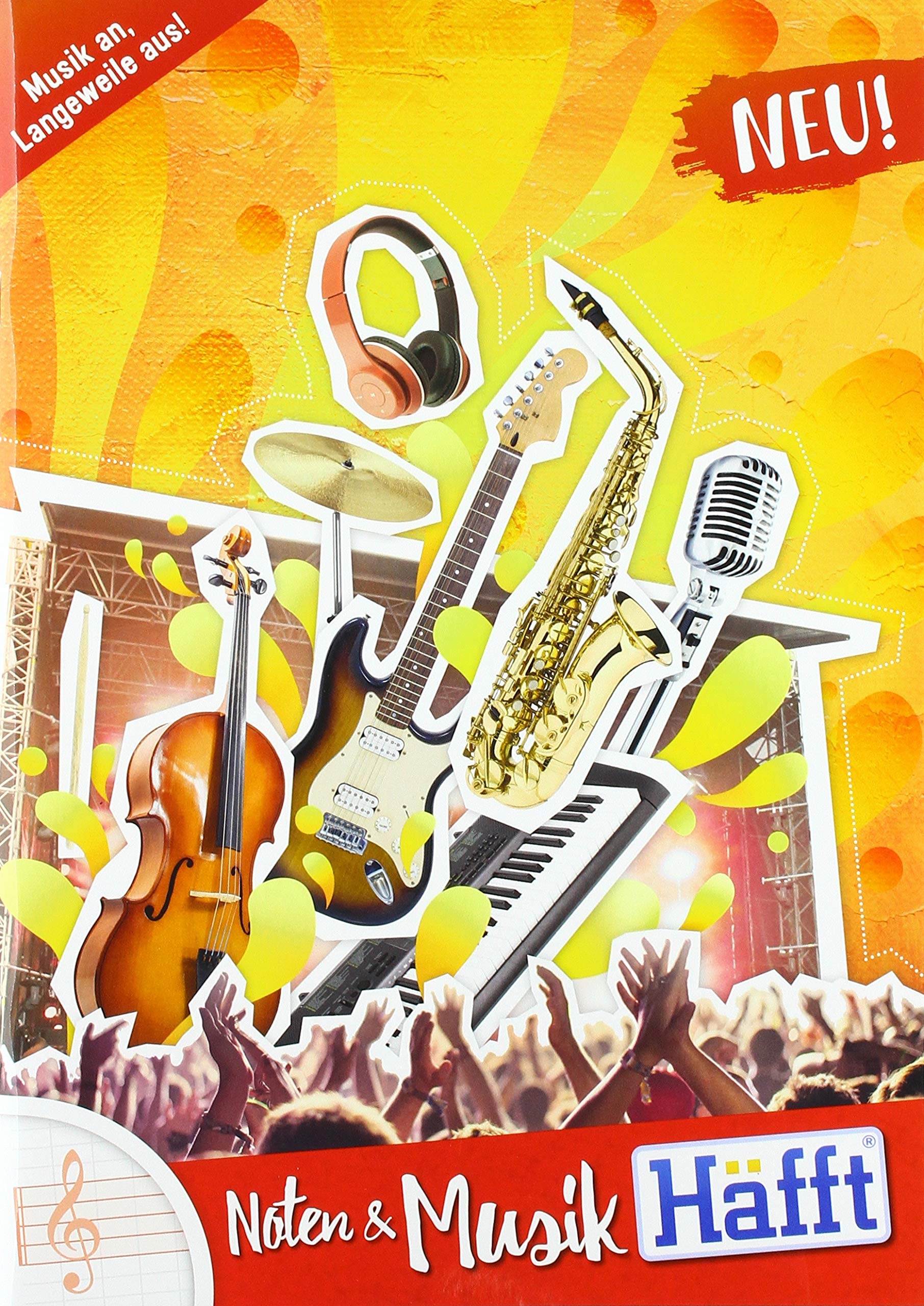 Musik-Häfft Noten A4 hoch, Standard einzeln: Musik- und Notenseiten in Maxi-Größe, neues Design Learning & Reference