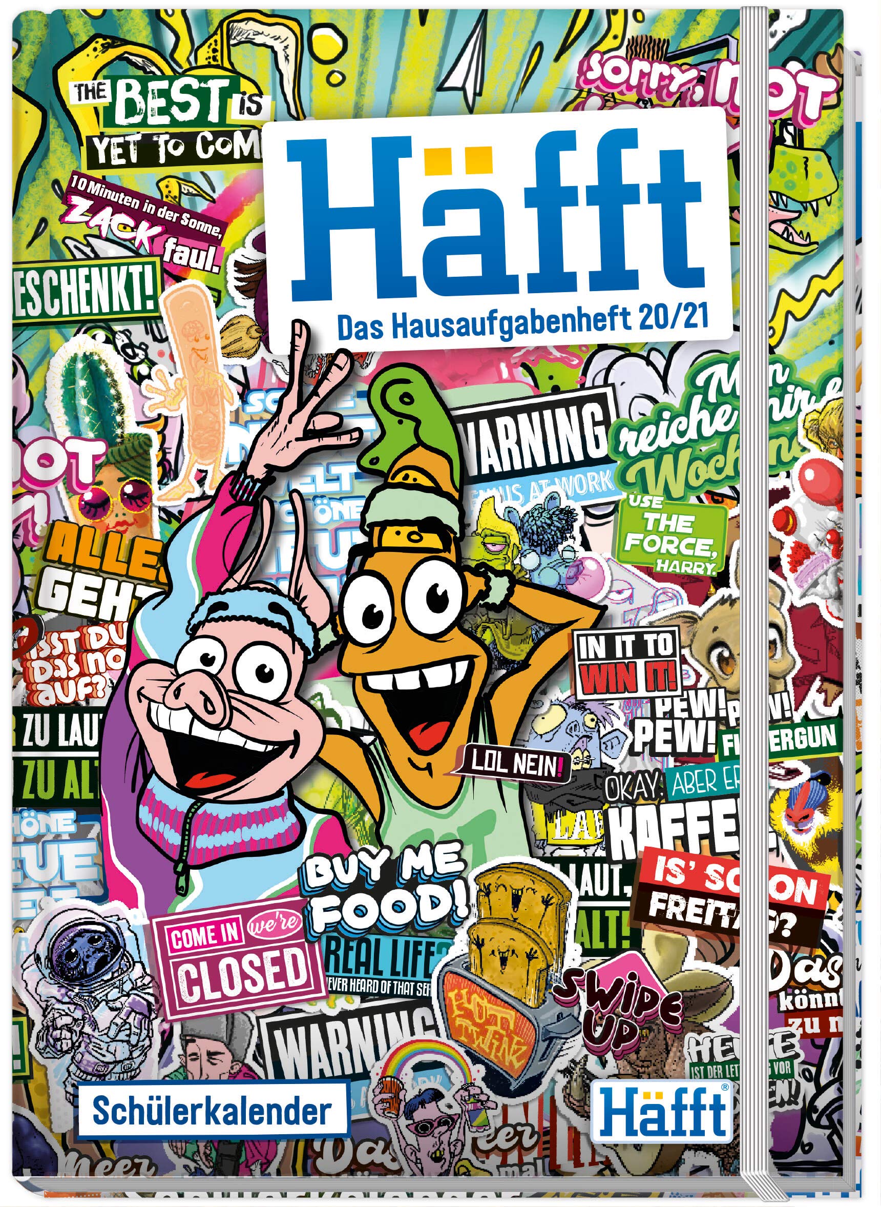 Häfft Hausaufgabenheft Deluxe A5 2020/2021 Hardcover Schülerkalender, Schülerplaner mit Gummiband | nachhaltig & klimaneutral Leisure, Home & Garden