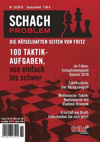 Schach Problem #02/2019: Die rätselhaften Seiten von Fritz (Schach-Problem: Über 100 Schachaufgaben) Leisure & Fun