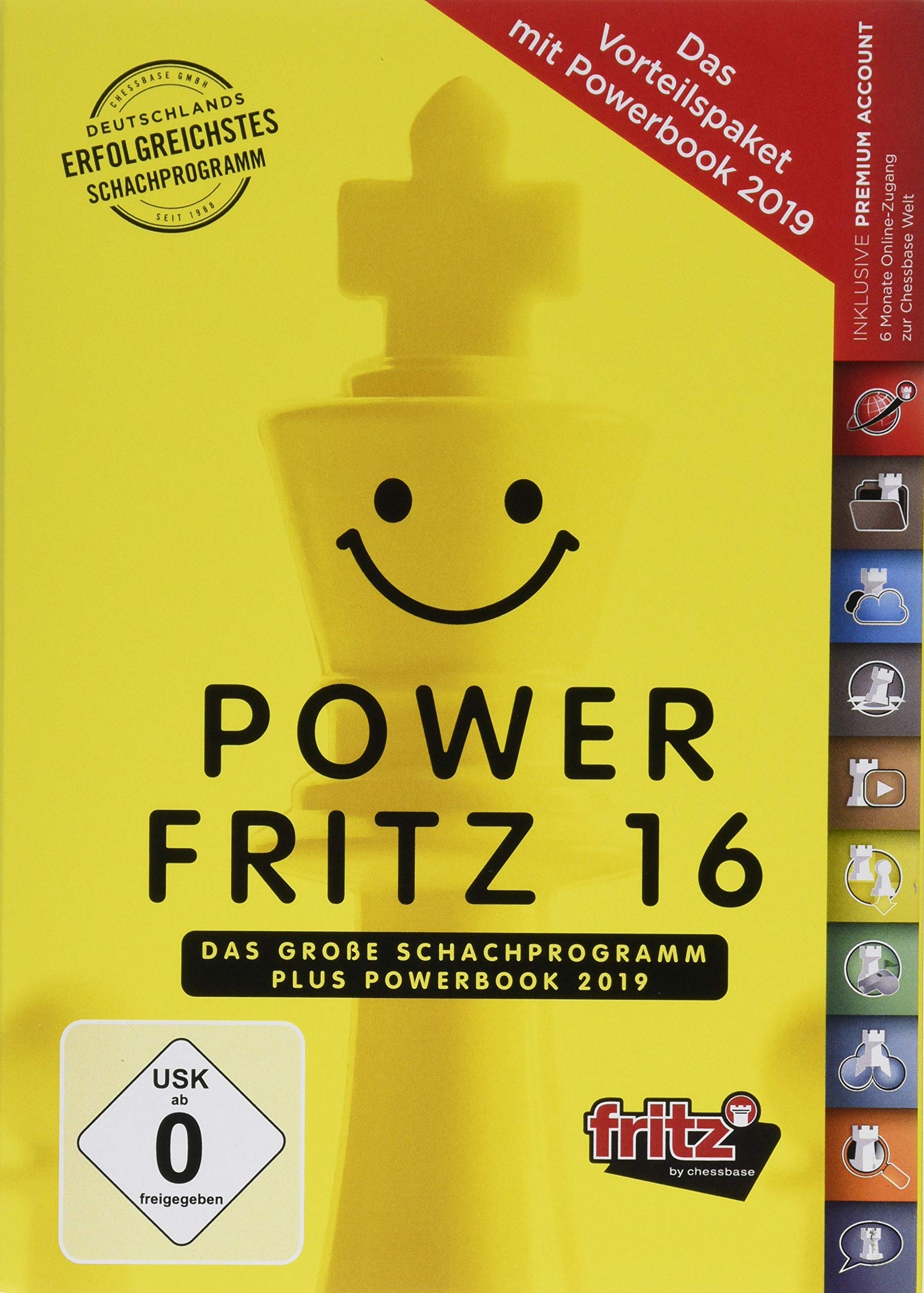 Power Fritz 16: Das grosse Schachprogramm plus Powerbook 2019 - Das Vorteilspaket Leisure & Fun