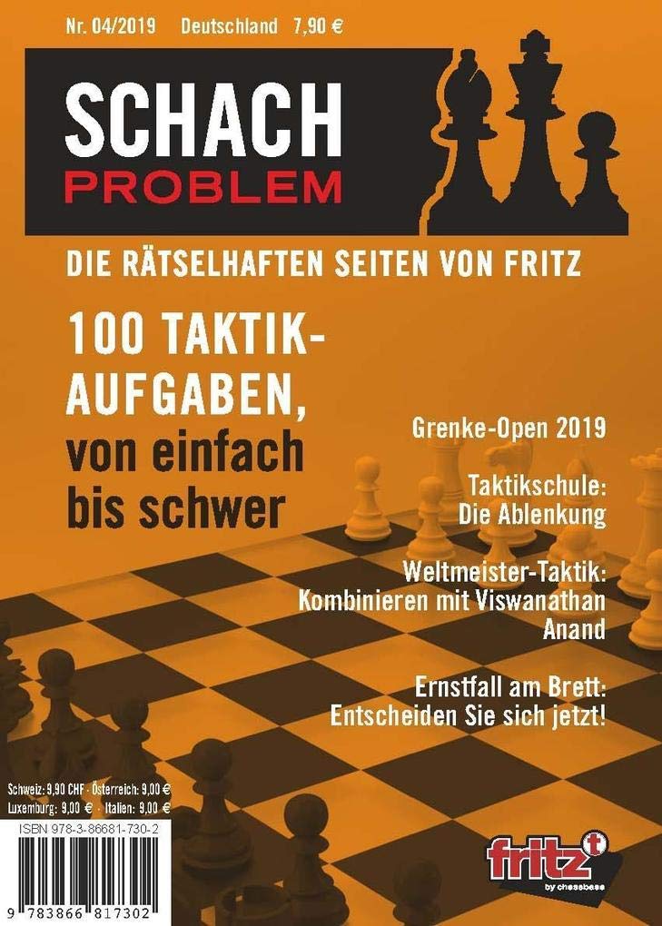 Schach Problem Heft #04/2019: Die rätselhaften Seiten von Fritz (Schach-Problem: Über 100 Schachaufgaben) Leisure & Fun