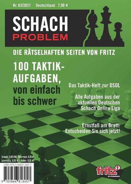 Schach Problem Heft #03/2021: Die rätselhaften Seiten von Fritz (Schach-Problem: Über 100 Schachaufgaben) Leisure & Fun