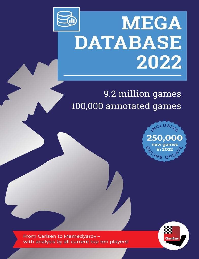 Mega Database 2022: 9,2 Mio. Schachpartien, über 100.000 kommentiert! Leisure & Fun