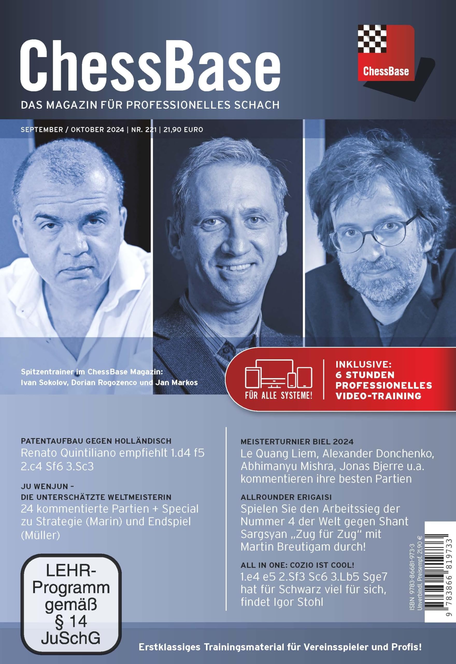 ChessBase Magazin #221 (September/Oktober 2024) Leisure & Fun