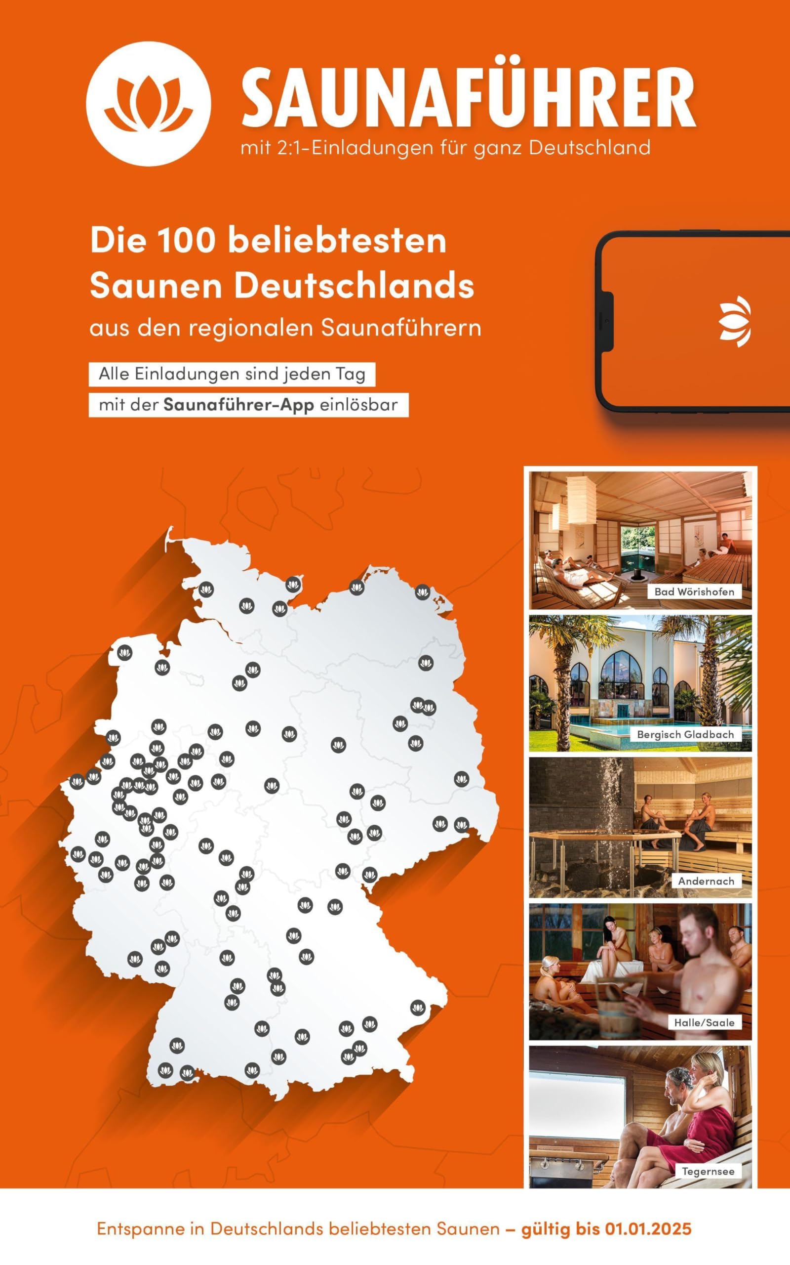 Best of Saunaführer - Die 100 beliebtesten Saunen Deutschlands Lifestyle