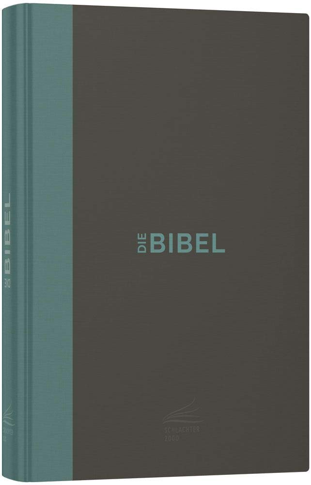 Schlachter 2000 Bibel – Taschenausgabe (Hardcover, klassischer Einband): Fadenheftung / Versanfänge am Zeilenbeginn Religion & Esotericism