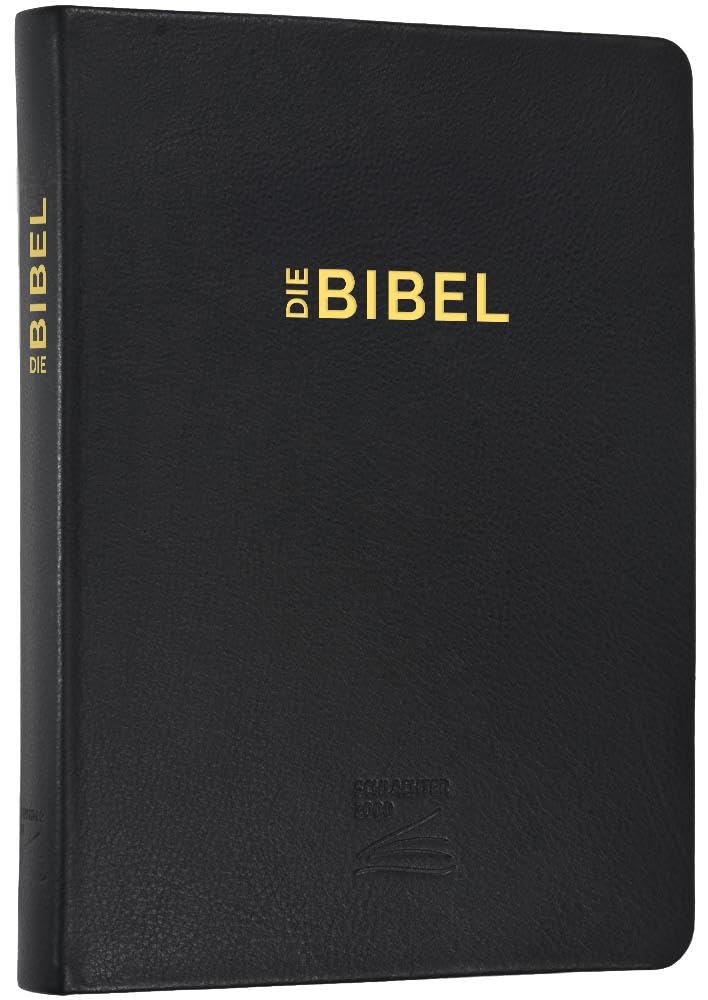 Schlachter 2000 Bibel - Schreibrandausgabe (flexibler Leder-Umschlag, schwarz) Religion & Esotericism